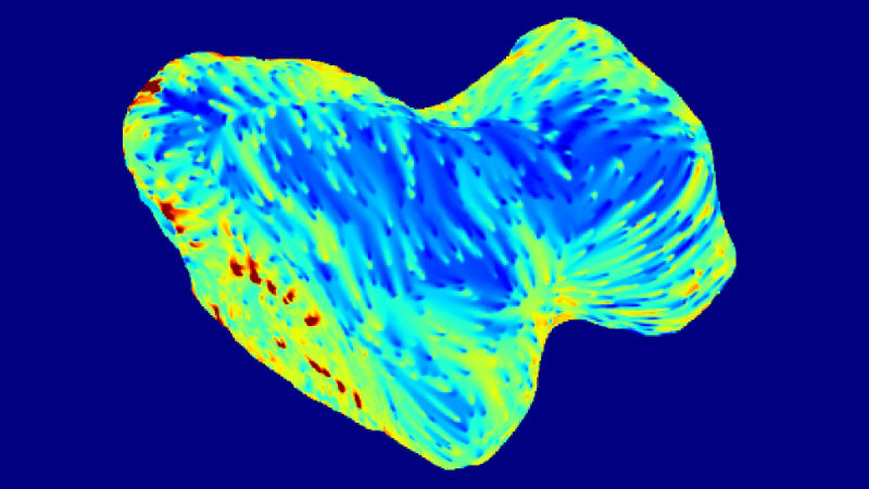 El lado oscuro del cometa. (Imagen ESA/Rosetta/NASA/JPL).